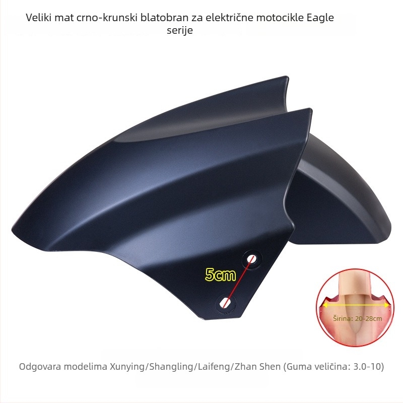 Prednji blatnik za električno vozilo, zaštita od prskanja za baterijski motocikl, Kepu – unisex, univerzalni dodaci