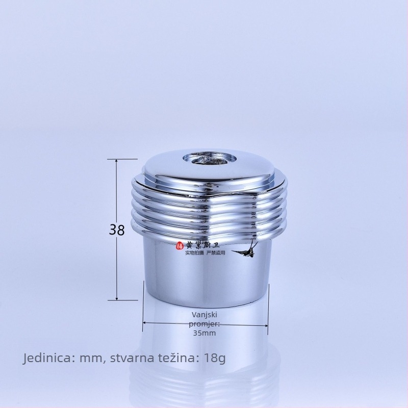 Ručka ventila slavine s kutom — plastična, jednostruka spojna konstrukcija, moderni minimalistički stil, prilagodljiva obrada