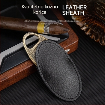 HANNICOOK Škare za cigarete, V-oblik dizajn, cinkova legura, gravirana površina, retro stil