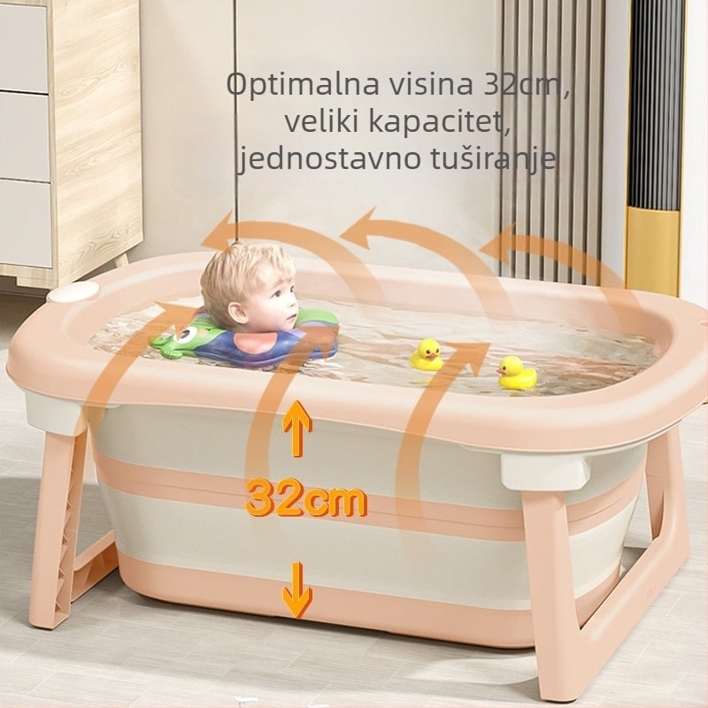 Dječja kadica za kupanje - sklopiva, plastična, Le Bonnie, porijeklo Taizhou, za novorođenčad i djecu