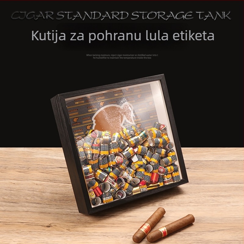 Futeng Kutija za Čuvanje Etiketa Cigare – Plastična Izložbena Kutija za Zbirke, Premium Poklon