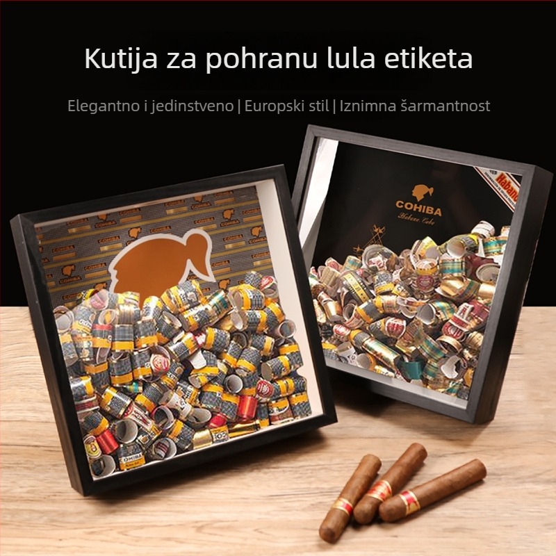Futeng Kutija za Čuvanje Etiketa Cigare – Plastična Izložbena Kutija za Zbirke, Premium Poklon
