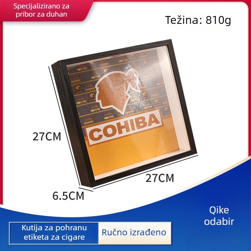Futeng Kutija za Čuvanje Etiketa Cigare – Plastična Izložbena Kutija za Zbirke, Premium Poklon
