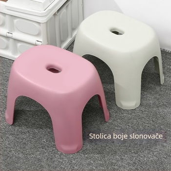 Plastična mala stoličica za kupaonicu: protuklizna, debela konstrukcija, izdržljiva, kompaktna stolica za mijenjanje cipela