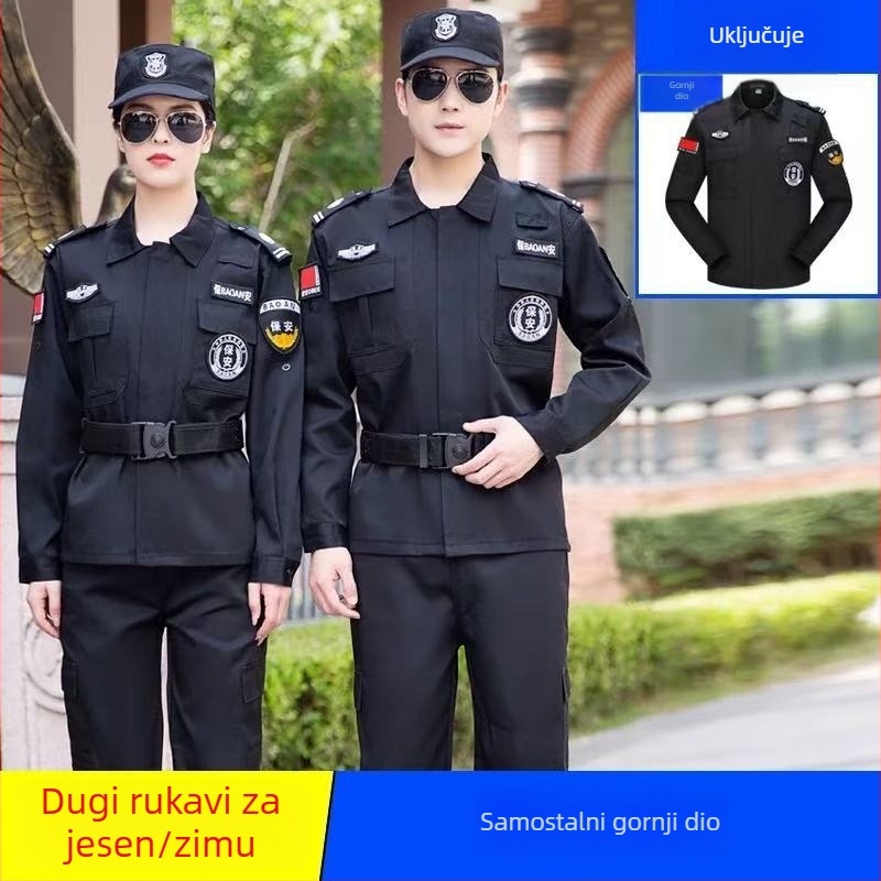 Set sigurnosne uniforme, prozračna smjesa poliestera, radna odjeća za proljeće i jesen, za muškarce