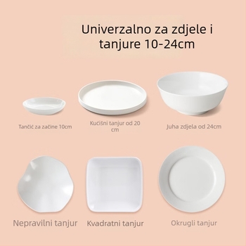 Jednokratni poklop od plastične folije, debeli, prehrambene kvalitete, pokrivač za zdjelu, višefunkcionalno, paket 100 komada