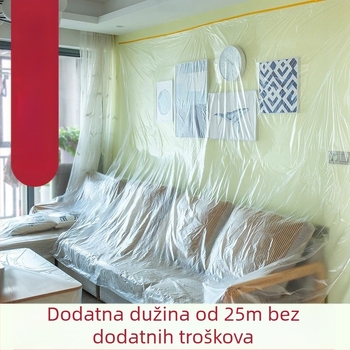 Jednokratna zaštitna navlaka za kauč, PE plastična folija, zaštita namještaja u modernom minimalističkom stilu