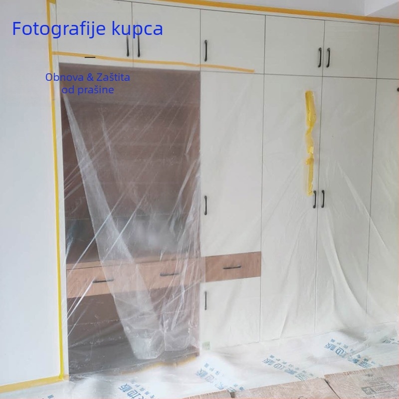 Zaštitni film otporan na prašinu za namještaj i kauč - PE plastika, rola, zaštita od prašine i boje