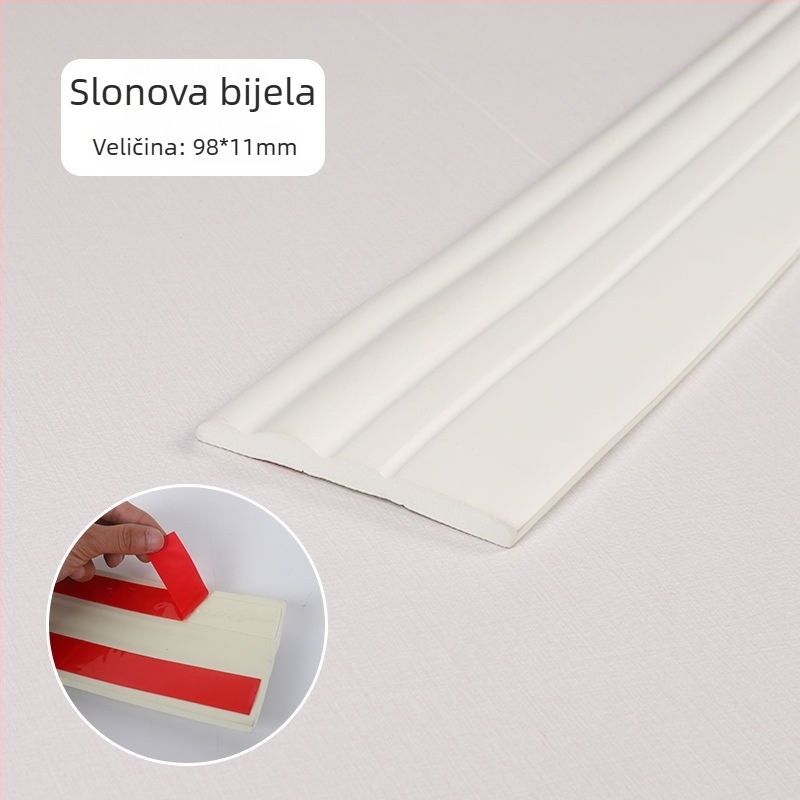 Samoljepljivi 3D kutni dekorativni profil za zid, materijal guma, šifra proizvoda TbQrXFDC, stil Drugo