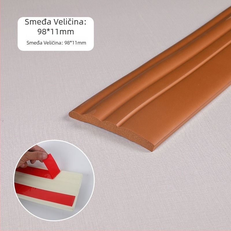 Samoljepljivi 3D kutni dekorativni profil za zid, materijal guma, šifra proizvoda TbQrXFDC, stil Drugo