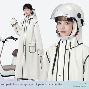 PONČO za odrasle za motocikl/električni skuter, EVA tkanina, potpuno pokriće, dugi dizajn, unisex