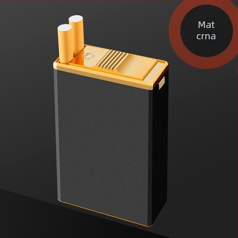 Metalna kutija za cigarete sa kliznim poklopcem – Pakiranje 100, Ispis logotipa, Prilagodljivo