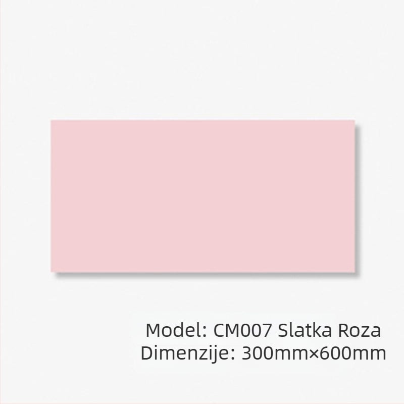 Glazirana zidna pločica – mat završetak, vodonepropusna, visoka čvrstoća pri kompresiji 4851, apsorpcija vode 0,5, gustoća 3520
