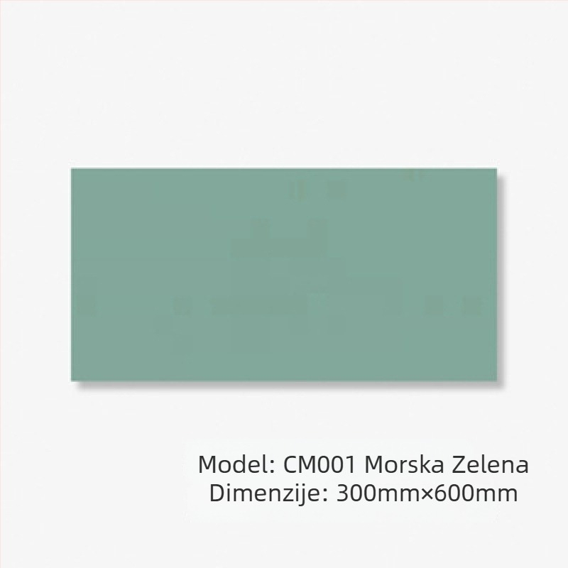 Glazirana zidna pločica – mat završetak, vodonepropusna, visoka čvrstoća pri kompresiji 4851, apsorpcija vode 0,5, gustoća 3520