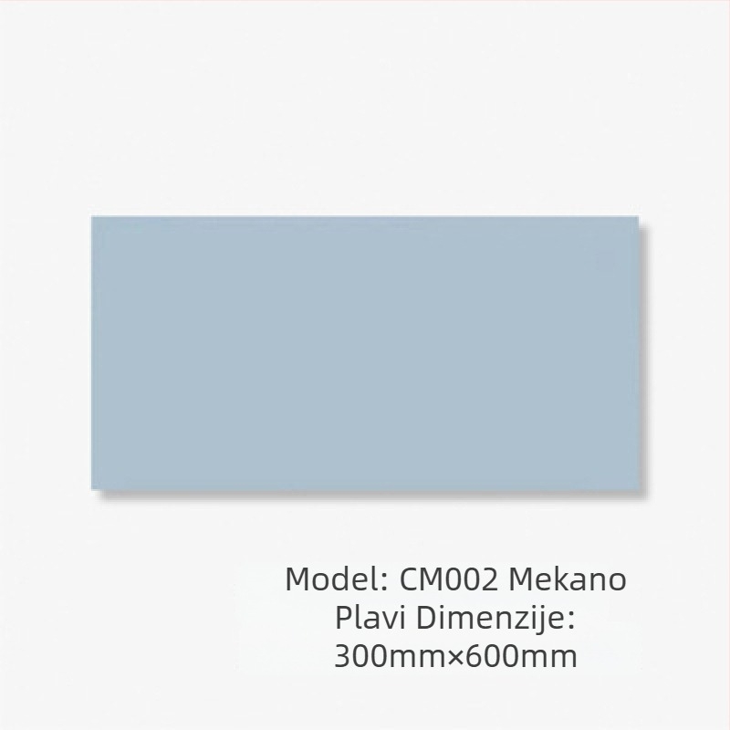 Glazirana zidna pločica – mat završetak, vodonepropusna, visoka čvrstoća pri kompresiji 4851, apsorpcija vode 0,5, gustoća 3520