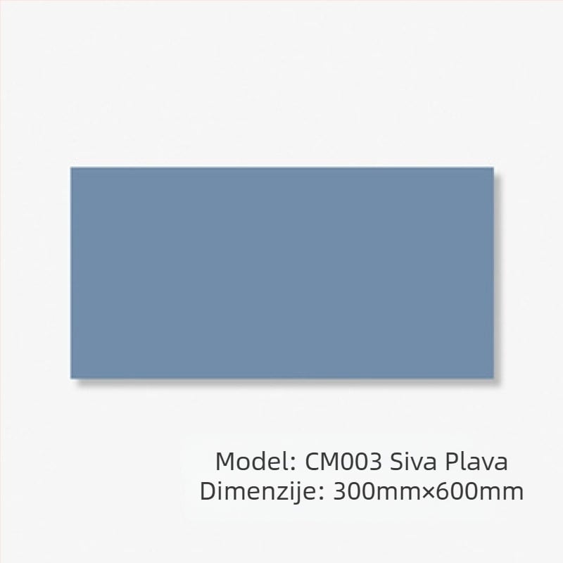 Glazirana zidna pločica – mat završetak, vodonepropusna, visoka čvrstoća pri kompresiji 4851, apsorpcija vode 0,5, gustoća 3520