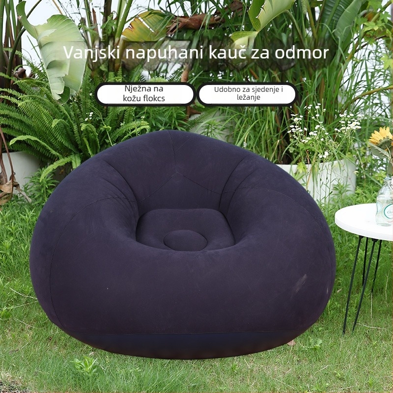 Naduvani kauč u obliku kugle (PVC; za 1 osobu; neto težina 1,1 kg; napuhavanje zračnom pumpom; šifra proizvoda Qx-sf)