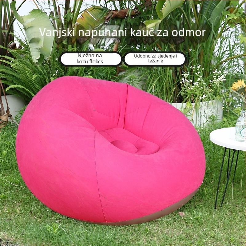 Naduvani kauč u obliku kugle (PVC; za 1 osobu; neto težina 1,1 kg; napuhavanje zračnom pumpom; šifra proizvoda Qx-sf)