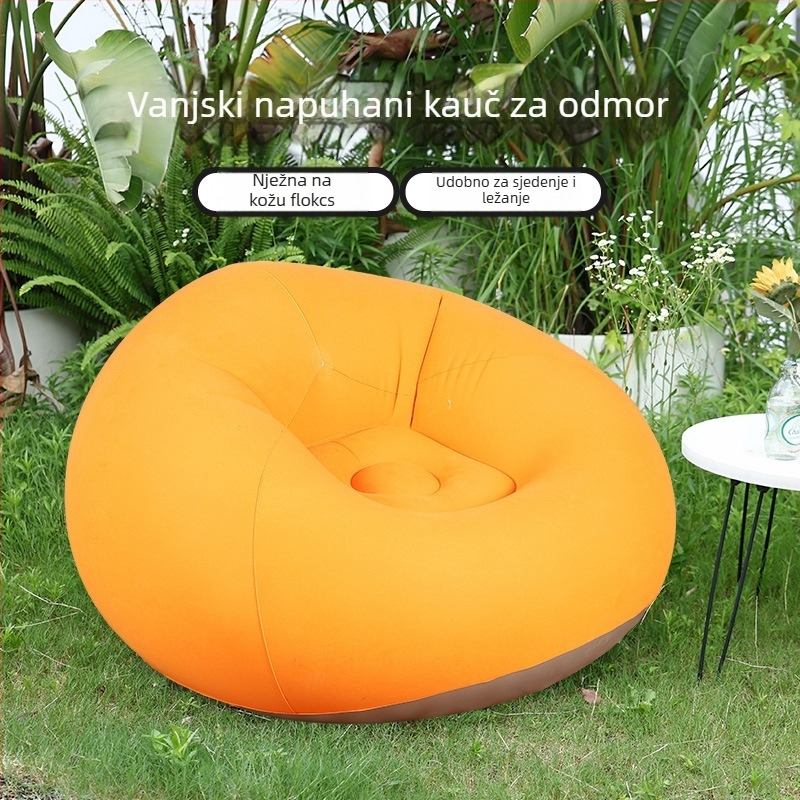 Naduvani kauč u obliku kugle (PVC; za 1 osobu; neto težina 1,1 kg; napuhavanje zračnom pumpom; šifra proizvoda Qx-sf)