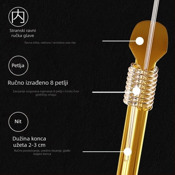 Set od 20 parova dvostrukih udica s podlinijom