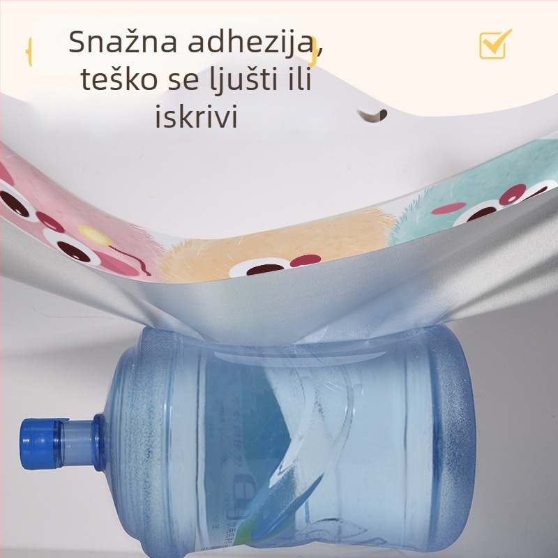Samoljepljivi vodootporni PVC zidni premaz za dnevni boravak s dječjom crtankom dekoracijom, moderni minimalistički stil