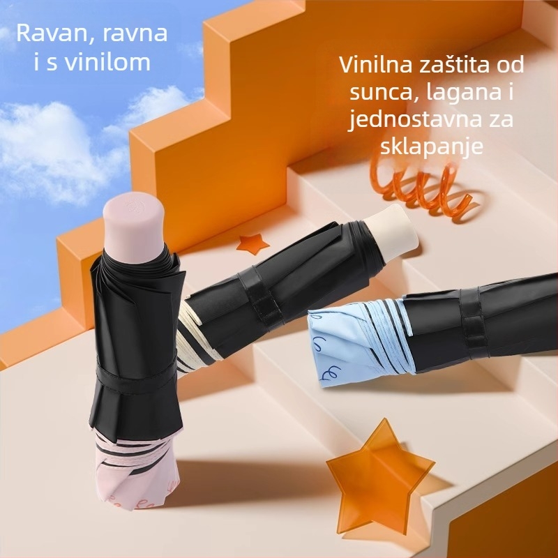 Paradise Umbrella - UV zaštita UPF50+, dvostruka konstrukcija, ručno otvaranje/zatvaranje, 7 čeličnih rebara, težina 310 g, unisex za sunce i kišu