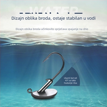 Huizhu olovni kuk s bodljama za riječni ribolov