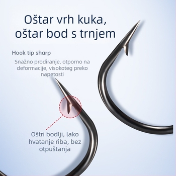 Huizhu olovni kuk s bodljama za riječni ribolov