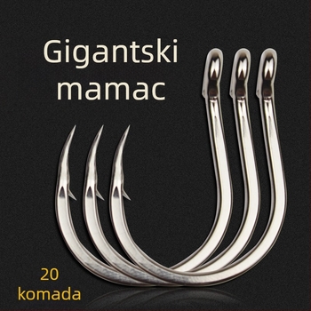 Cheng Jin morska ribolovna udica, željezni brodski udica, bodljikava, pakiranje 500 komada