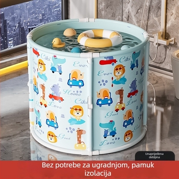 Mobiko Sklopiva kofa za kupanje, bez instalacije, plastična, univerzalna za odrasle i djecu, jačana izvedba