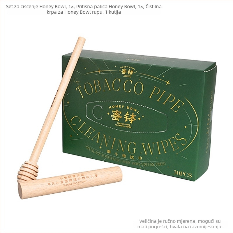 Set za čišćenje i održavanje lula — ponovo upotrebljivi dodaci za čišćenje, krpa za brisanje, mogućnost tiskanja logotipa