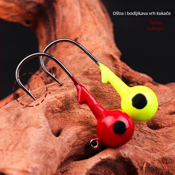 Olovno udica s glavom za mekane mamce, s bodljom, broj udice 17, materijal: olovo, za ribolov na plaži uz ocean