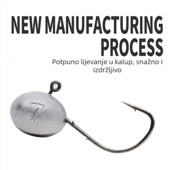 Zhu xingyu Kuka s olovnom glavom za korijenski ribolov s bodljom, rijeka ribolov, kutija 100