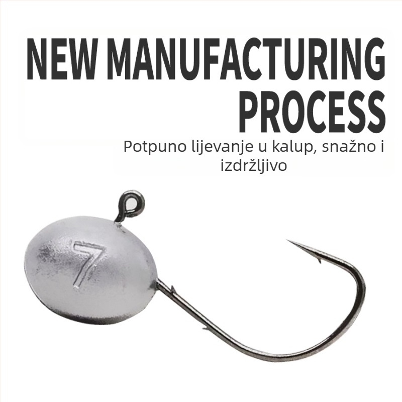 Zhu xingyu Kuka s olovnom glavom za korijenski ribolov s bodljom, rijeka ribolov, kutija 100