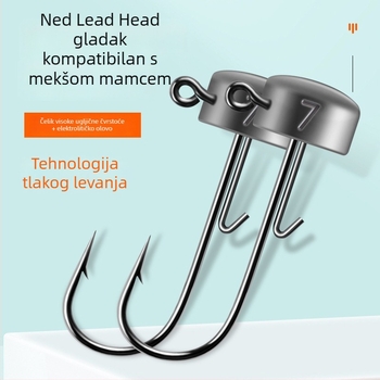 Ned Lead Head udica, 7 g, lijevano olovo, Luya mekani mamac za riječnu ribolov
