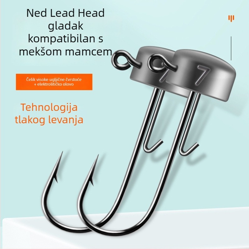 Ned Lead Head udica, 7 g, lijevano olovo, Luya mekani mamac za riječnu ribolov