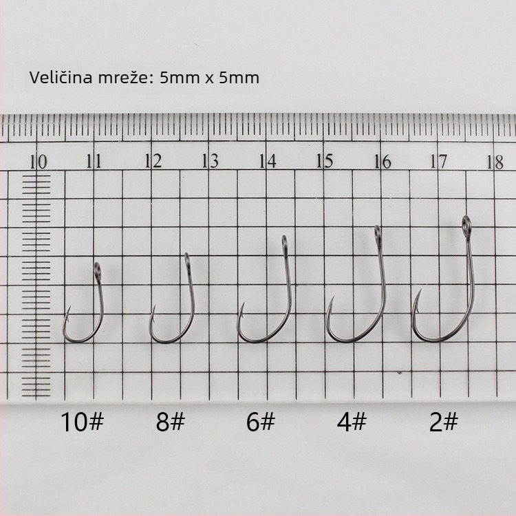 Bodljiva udica za ribolov broj 8 za rijeke, jezera i potoke, pakiranje 3000