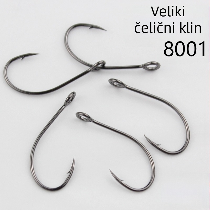 Bodljiva udica za ribolov broj 8 za rijeke, jezera i potoke, pakiranje 3000