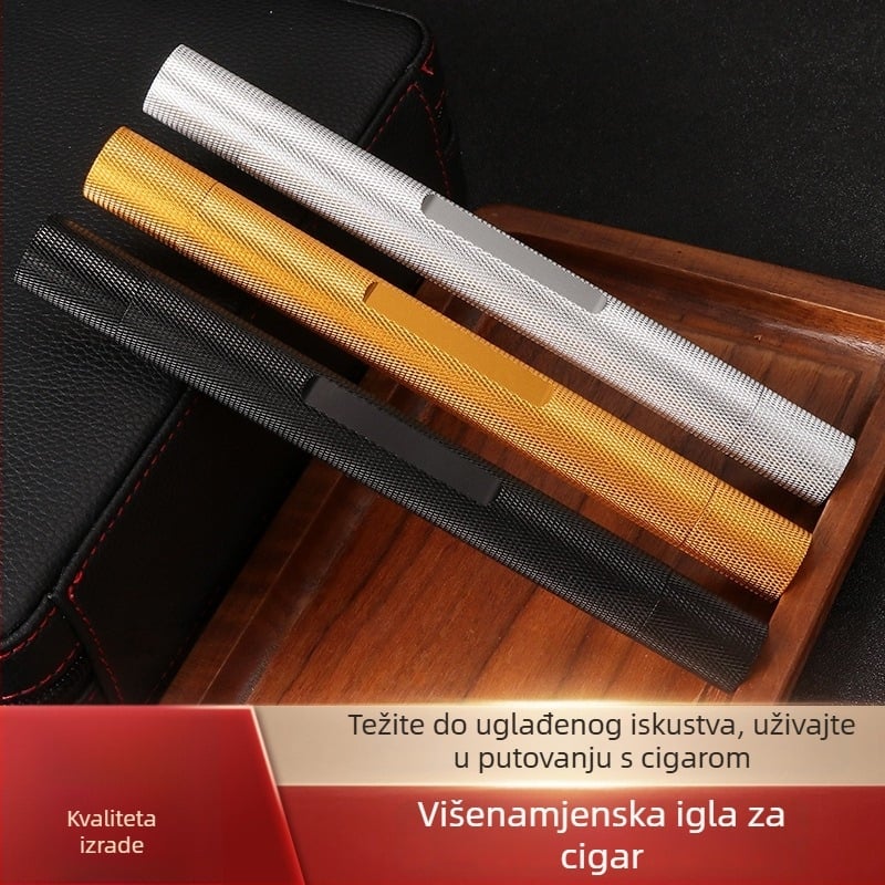 Pribor za cigare – Višestruka nazubljena igla za cigare, alat za čišćenje cigareta, probojni tip prolaska dima, prenosni čistač cigara, marka Dhl