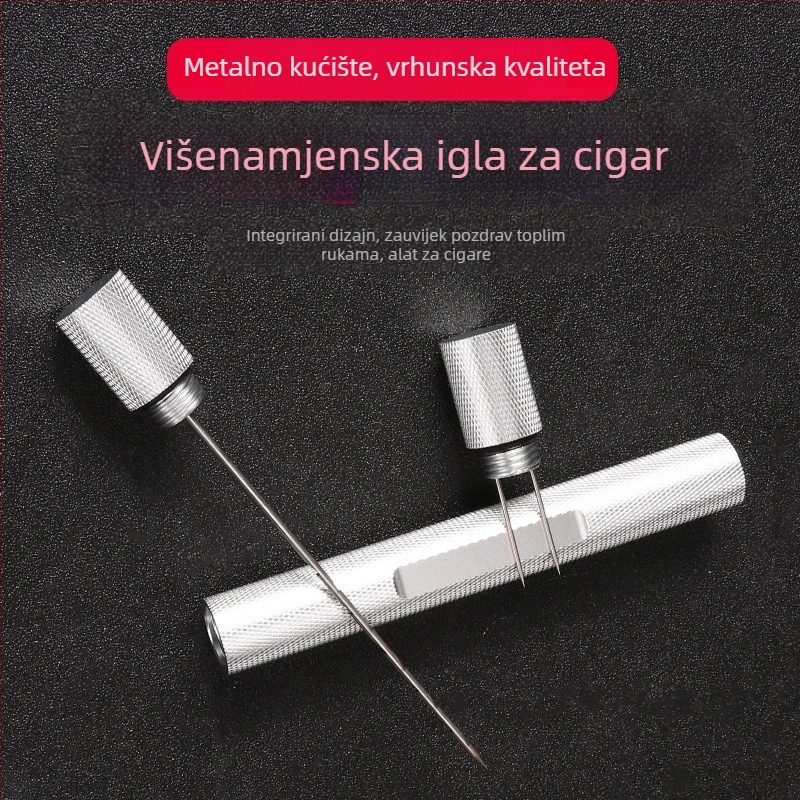 Pribor za cigare – Višestruka nazubljena igla za cigare, alat za čišćenje cigareta, probojni tip prolaska dima, prenosni čistač cigara, marka Dhl