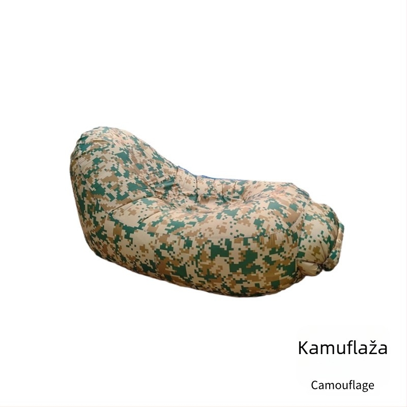 Jednoosobni napuhivi madrac za kampiranje, otporan na kidanje 210T i vodootporan, težina 0.7 kg, nosivost 200 kg