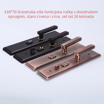 JT-001 Protivkrađna kvaka za vrata, od željeza, s dvostrukim živim zglobovima i dvostrukim brzim zaključavanjem, samonavodna lijeva/desna
