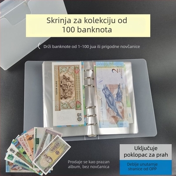 Album za pohranu 100 banknota RMB, prijenosno, otporno na oksidaciju
