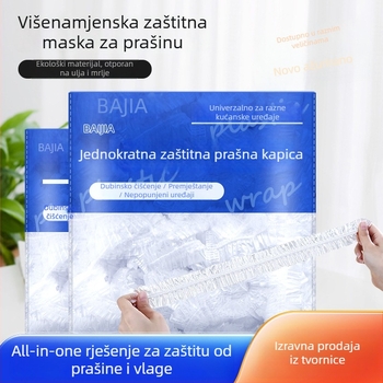 Jednokratni okrugli plastični zaštitnik prašine za kuhinju – debeli zaštitni omotač za fritezu