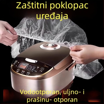 Jednokratni pokrivači prašine za kućanske uređaje, debeli PE film, prozirni, 10 komada, artikl 4206