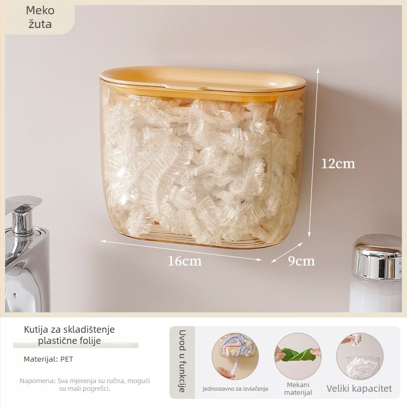 Kuhinjski zidni poklopac za PET foliju, kutija za skladištenje prašine, 1 komad, pakiranje 50 komada