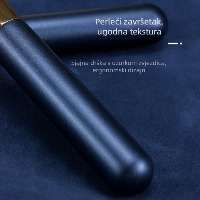 Četka za temelje u obliku polumjeseca - vlakna od sintetičkih dlačica - drvena drška - pakiranje u jednom komadu - pogodna za tekući temelj, BB kremu, kremu