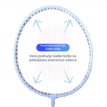 Set badminton reketa za singl i doubles – okvir od titanijskog legura, težina 95–100 g, debljina drške G5, izravan udarac, porijeklo Zhejiang