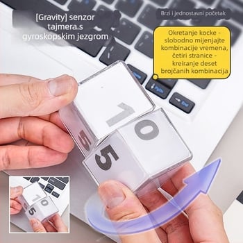 Exped Smart West Guard Tajmer-kocka s gravitacijskim senzorom — elektronički, baterijski, plastično kućište, za učenje, ured, kuhinju