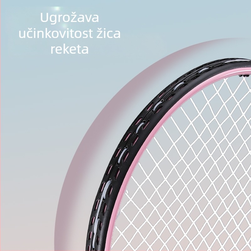 Bosska set teniskih reketa s aluminijskim okvirom i najlonskim žicama, trener povratka po liniji za samostalnu vježbu, za početnike i juniora